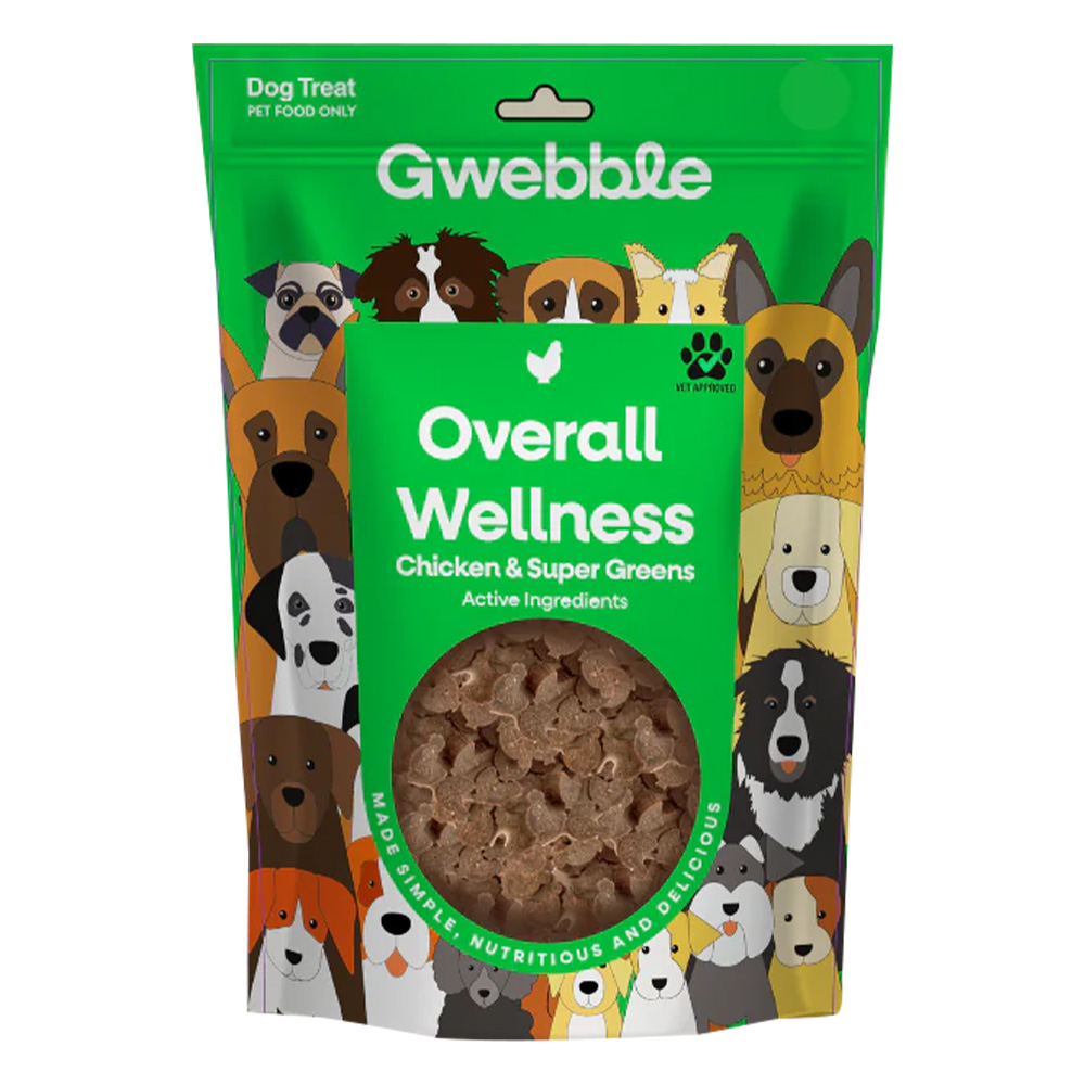 Gwebble Overall Wellness Super Greens Dog Treats  140 Gm